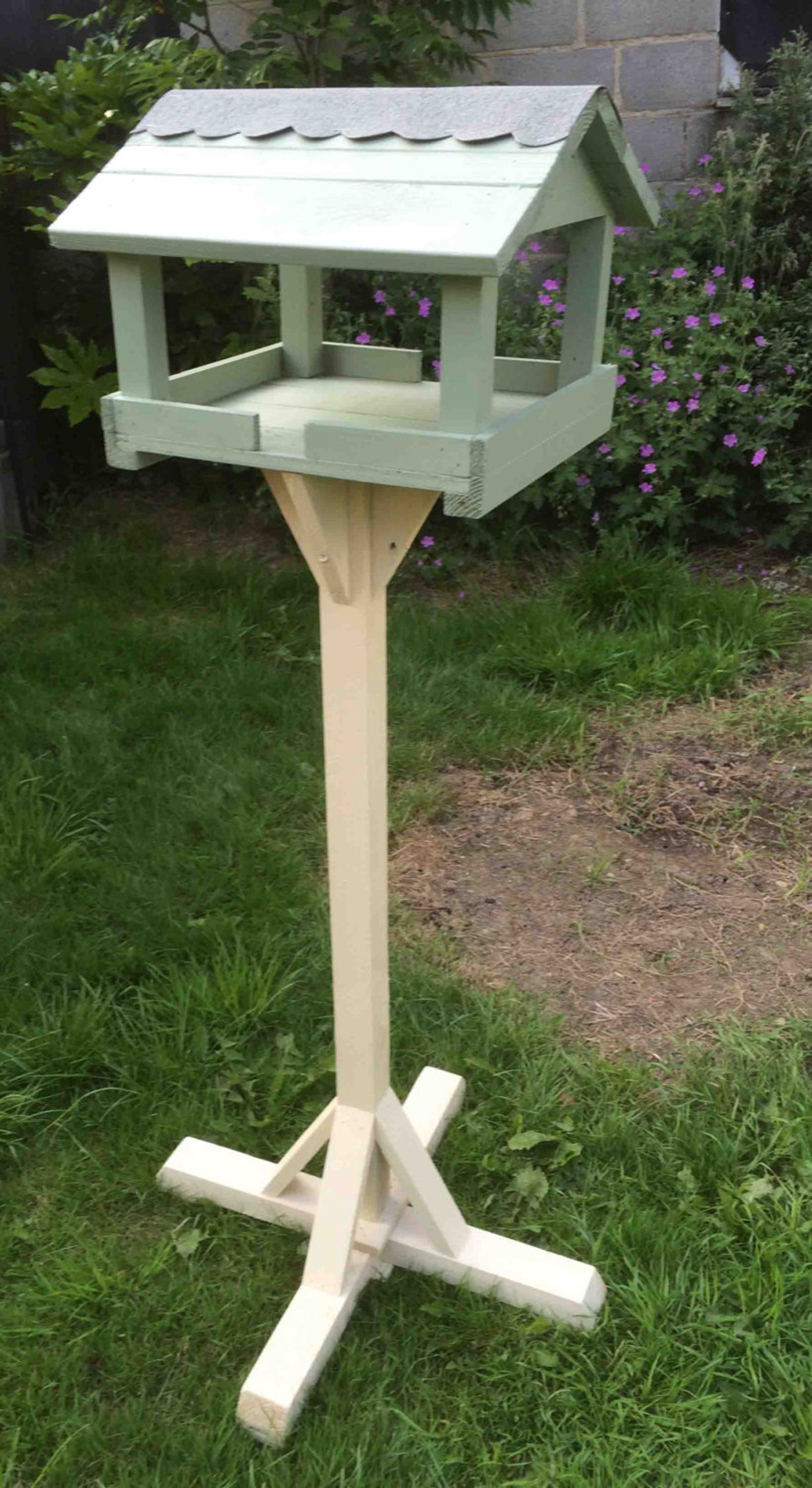 Garden Bird feeder table Hand made in Willow and Country Etsy