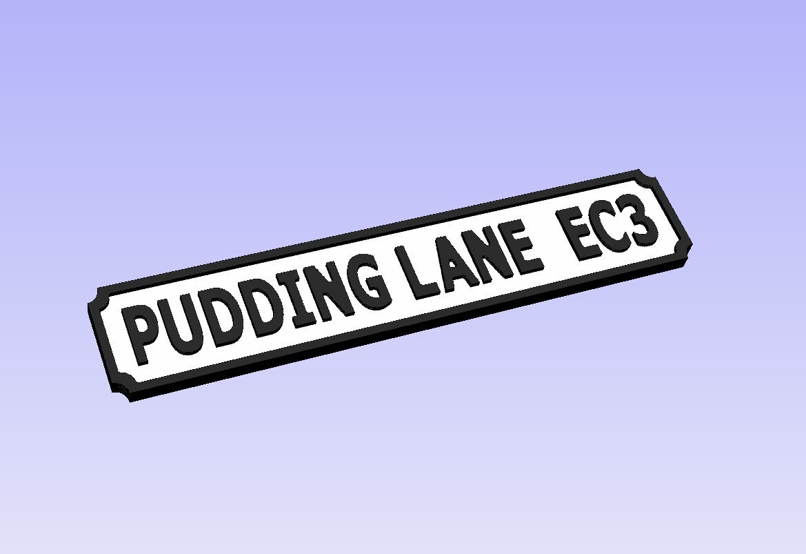 Pudding Lane EC3 Street Sign Wall Art Personalized Wall Etsy UK