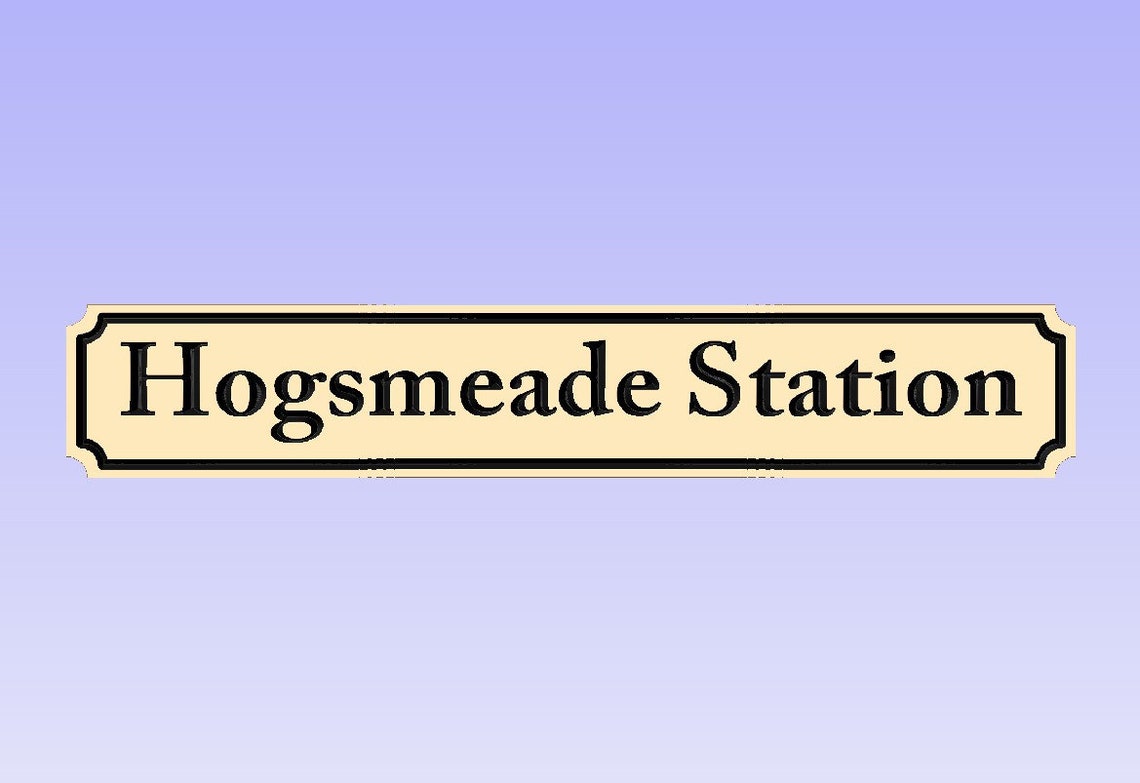 Hogsmeade Station Personalized Wall Plaques / Vintage Street | Etsy