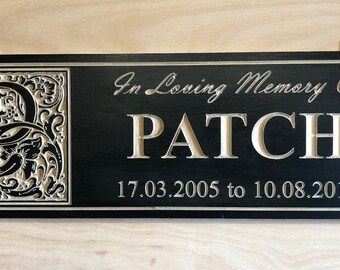 Personalized Wooden Pet Memorial Sign, Garden Sign, Pet Memorial Plaque.