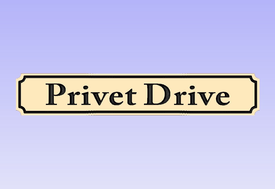 Privet Drive Personalized Wall Plaques / Vintage Street | Etsy