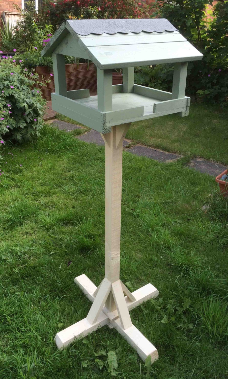 Garden Bird Feeder Table Hand Made in Willow and Country Etsy Ireland