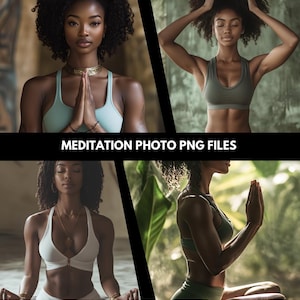 Meditation Stock Photos Aesthetic Minimalist Fitness Photos Wellness Ai Generated Images for Social Media Website