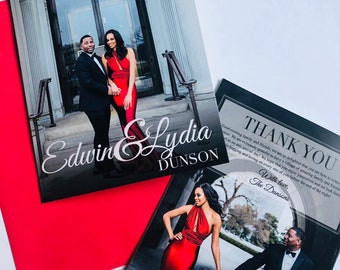 Template-Wedding Magazine Invitations - Red Wedding Invitations