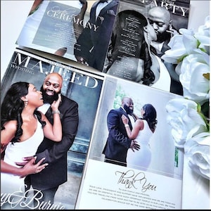 Wedding Magazine Program- Custom Wedding Magazine