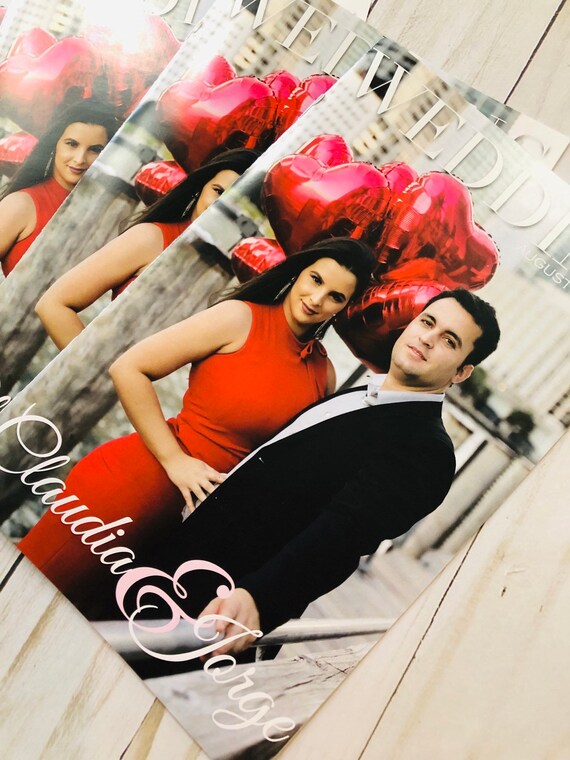 Magazine Program Wedding Program Wedding Menu Photo Etsy