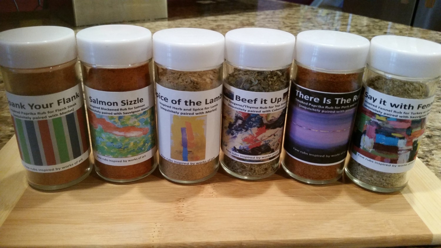 Exquisite meat rubs 6 pack of rubs for poultry beef salmon Etsy