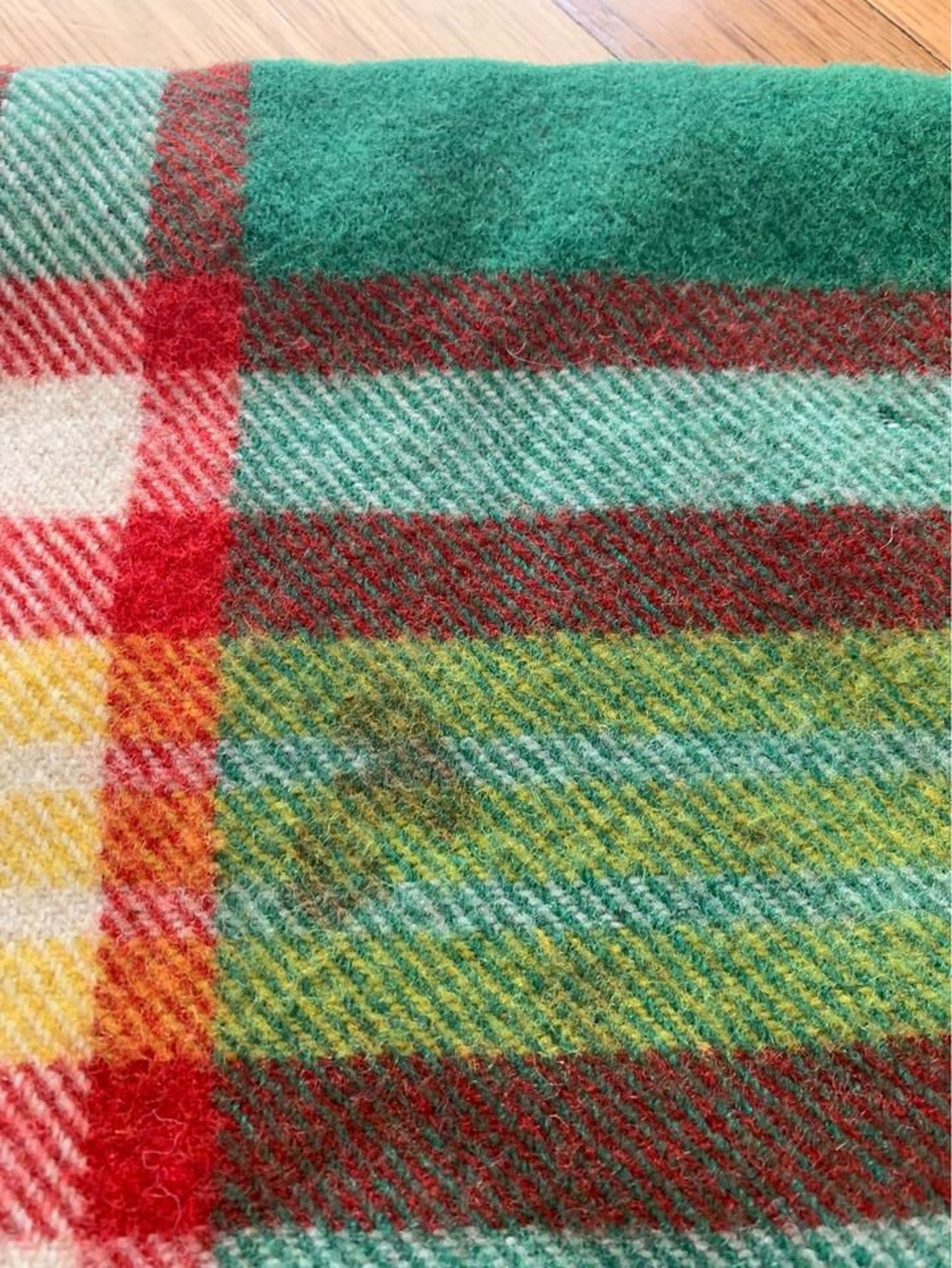 Vintage Penneys Golden Dawn All Wool Blanket Fringed Throw Etsy