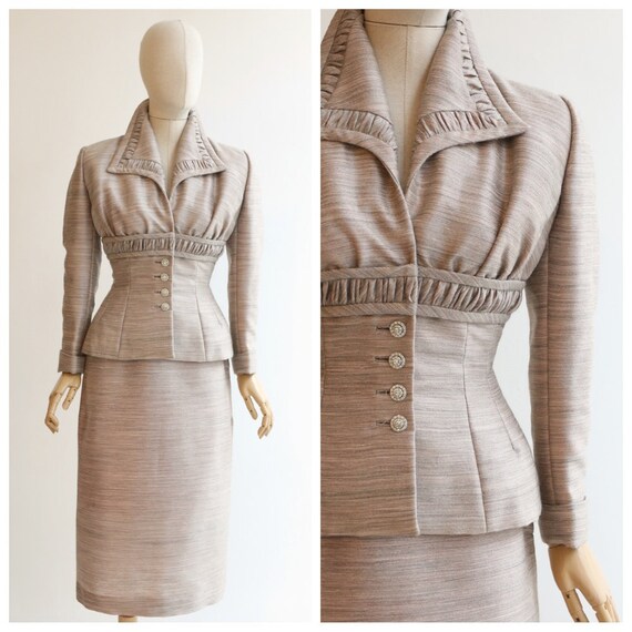 Vintage 1950's Lilli Ann Skirt Suit Vintage 1950 L
