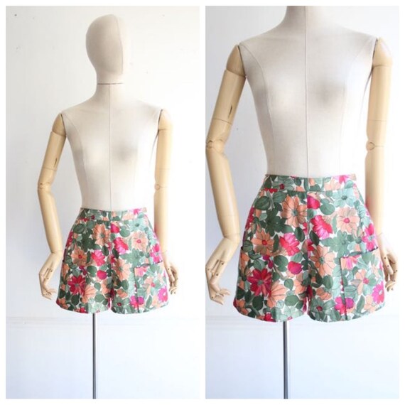 Vintage 1950's shorts 1950 shorts 1950's high wais