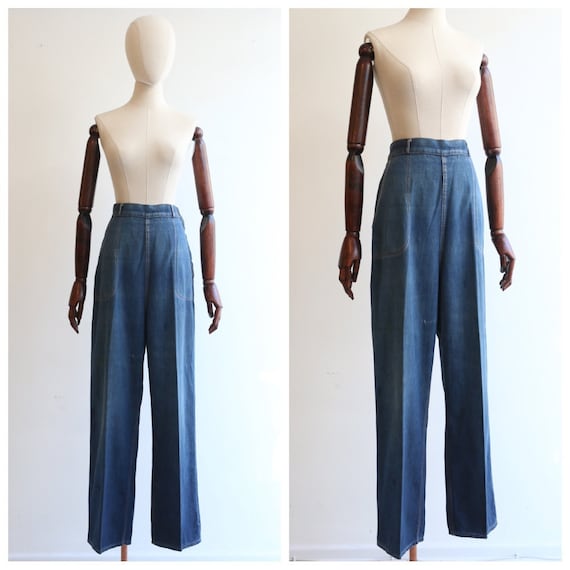 Vintage 1940's jeans vintage 1940's high waisted c