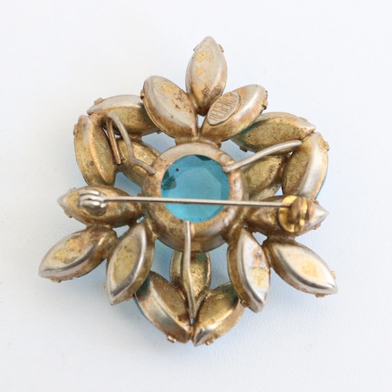 Vintage 1950's brooch vintage 1950's turquoise bl… - image 3