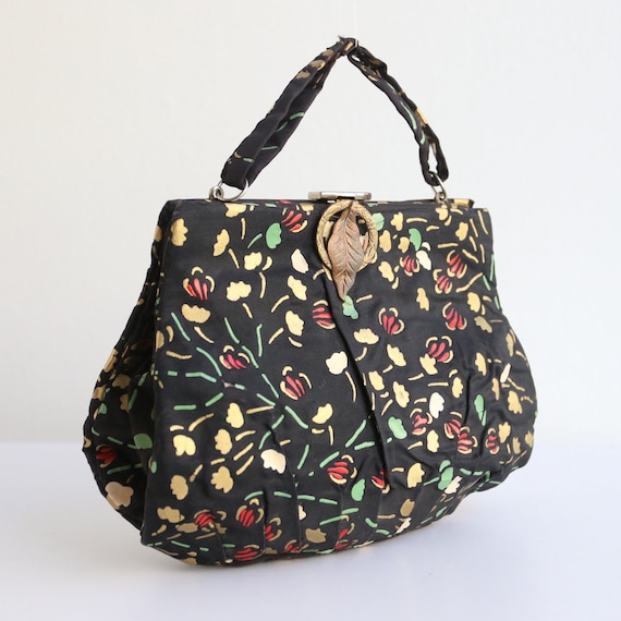 Vintage 1930's evening bag vintage 1930s floral ev