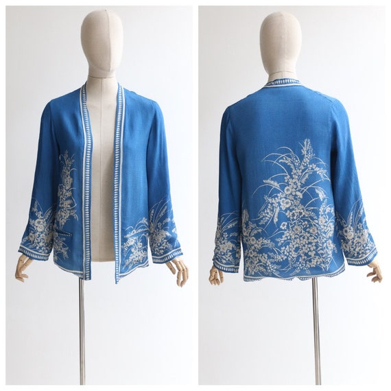 Vintage 1930's silk jacket vintage 1930's silk chi