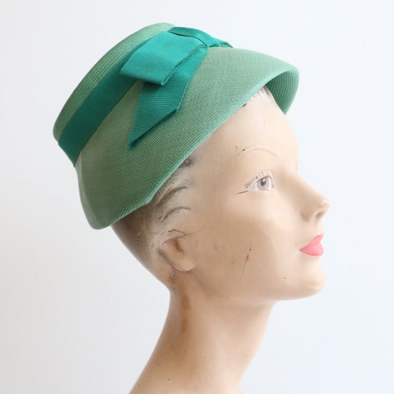 Vintage 1960's hat vintage 1960's green Sunson hat