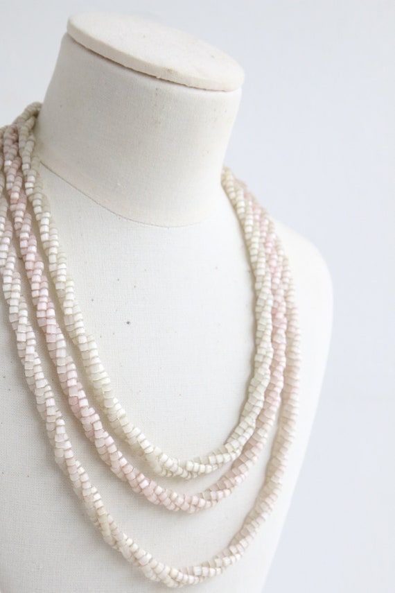 Vintage 1940's glass multi-strand necklace origin… - image 3
