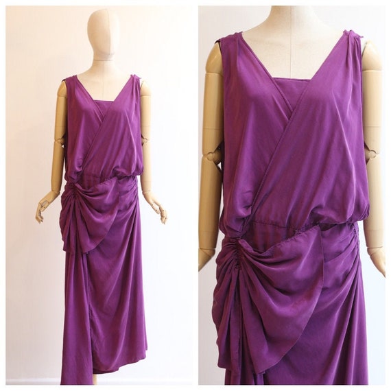 Vintage 1920's dress vintage 1920's silk draped dr