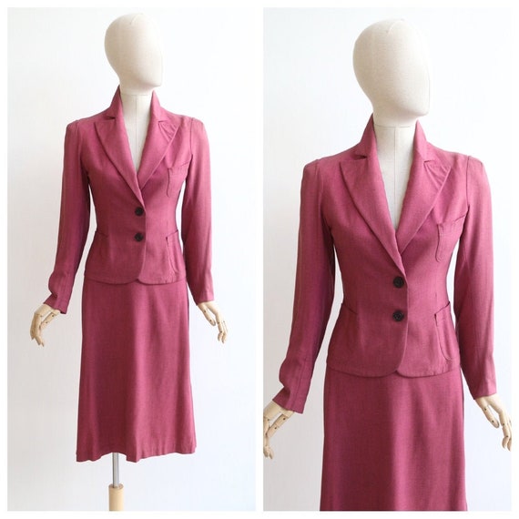 Vintage 1940's suit vintage 1940's skirt suit orig
