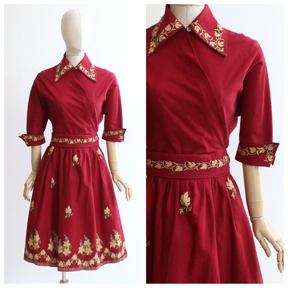 Vintage 1940's suit vintage 1940's set 1940's burg