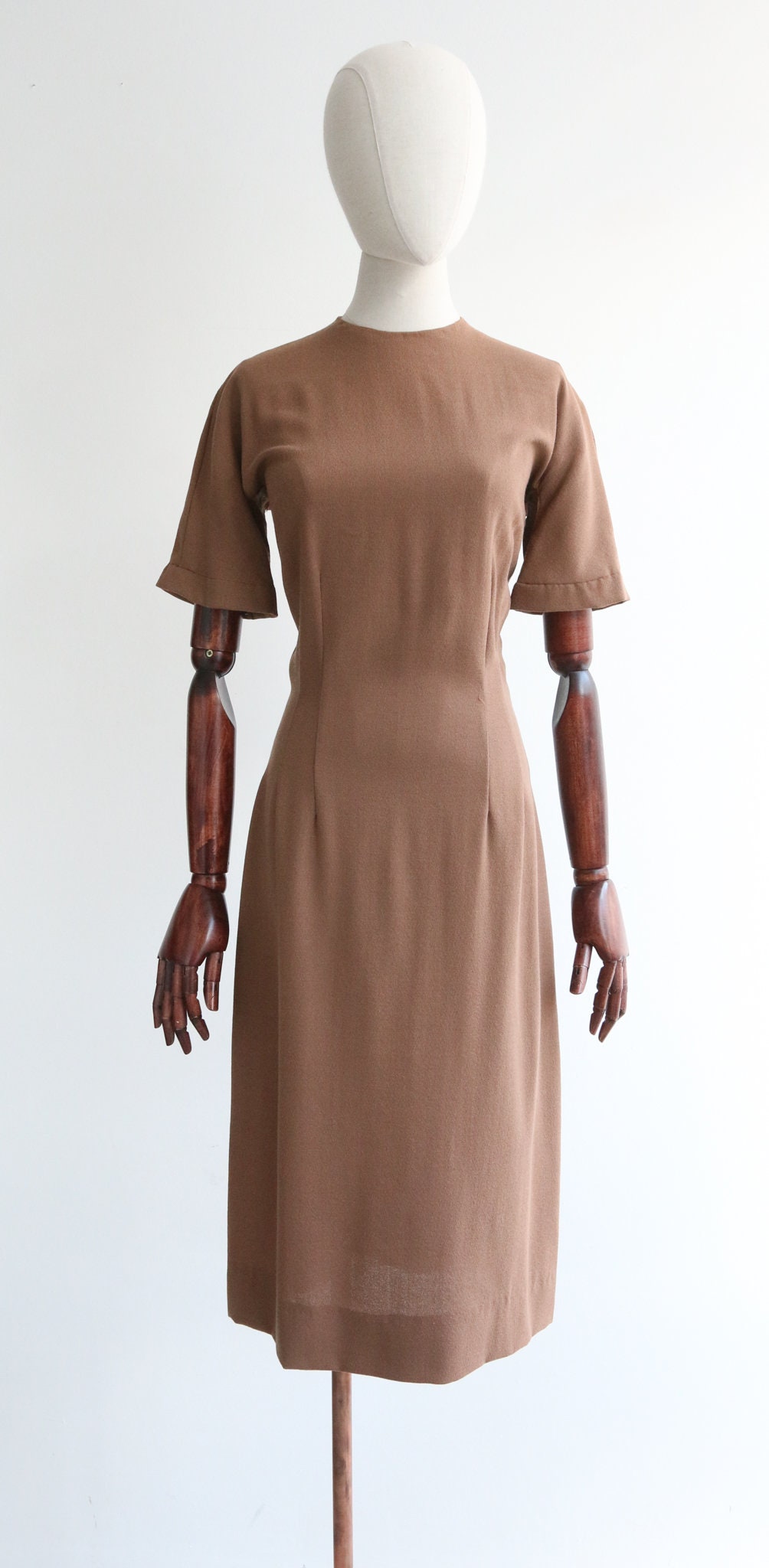 Vintage 1950's Wiggle Dress Vintage Brown Dress Vintage | Etsy