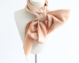 Vintage 1930's pale pink silk scarf original 1930s scarf 1930s pink scarf vintage silk scarf Art Deco vintage pink scarf thirties scarf