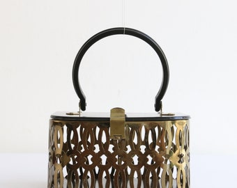 Vintage 1950's miniature lattice & lucite box bag 1950s lucite bag vintage lucite bag 1950s miniature bag vintage miniature bag fifties