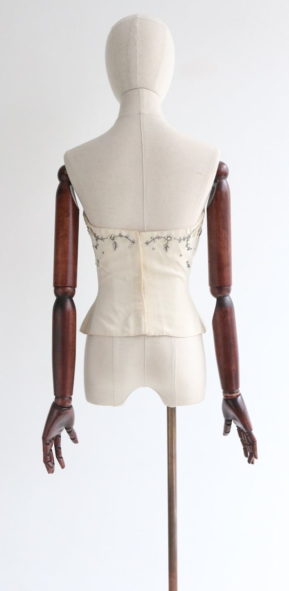 Vintage 1950's Bustier Vintage 1950's Beaded and Sequin