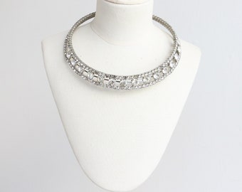 Vintage 1950's rhinestone choker original 1950s fifties 1950s jewellery vintage choker 1950s rhinestone necklace 1950s fashion