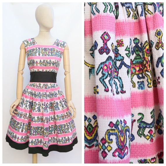 Vintage 1950's dress Vintage 1950's novelty dress