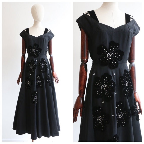 Vintage 1950's Victor Stiebel Dress vintage 1950's