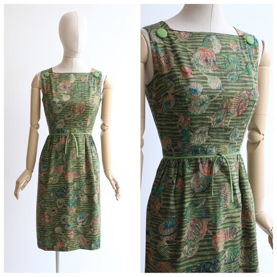 Vintage 1950's dress vintage 1950's novelty print
