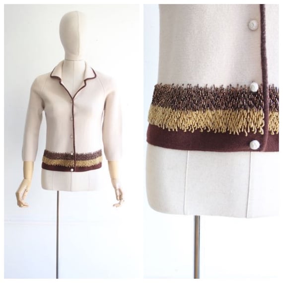 Vintage 1950's Cardigan 1950's vintage knitwear 19