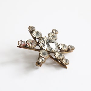 Antique Edwardian rhinestone star brooch antique rhinestone brooch vintage star brooch antique star brooch Edwardian jewellery 1910&#39;s brooch