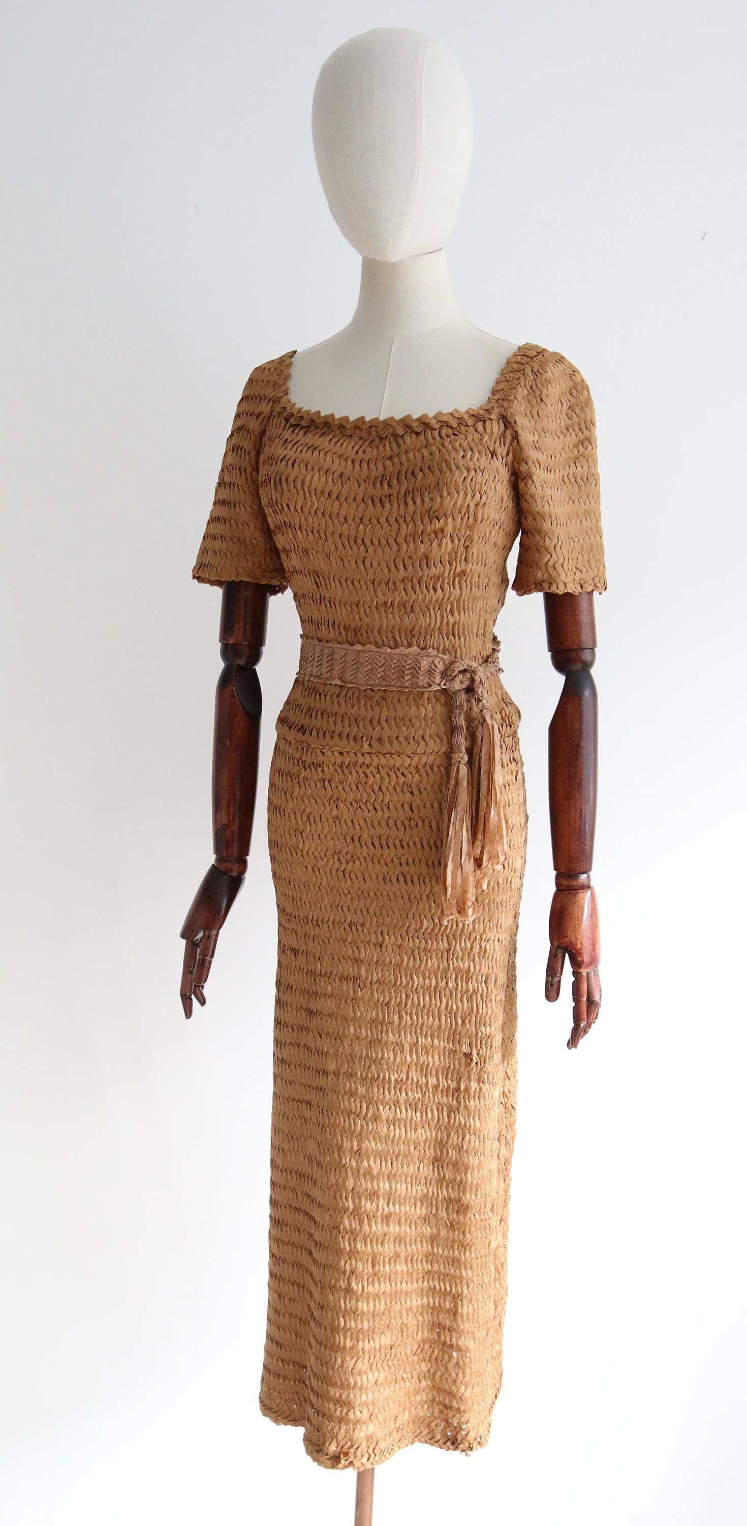Viviana Ribbon Work Dress