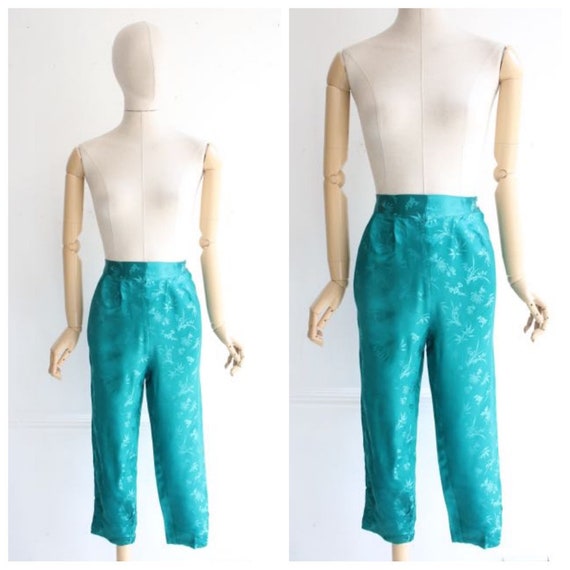 Vintage 1960's Capri trousers 1960's silk capris p