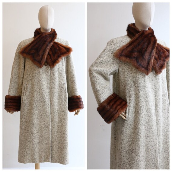 Vintage 1940's coat vintage 1940's boucle wool coa