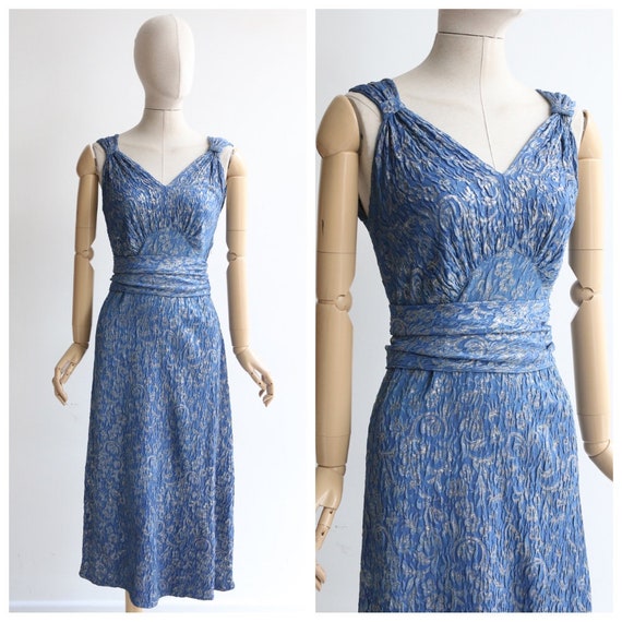 Vintage 1930's dress vintage 1930's lamé dress ori