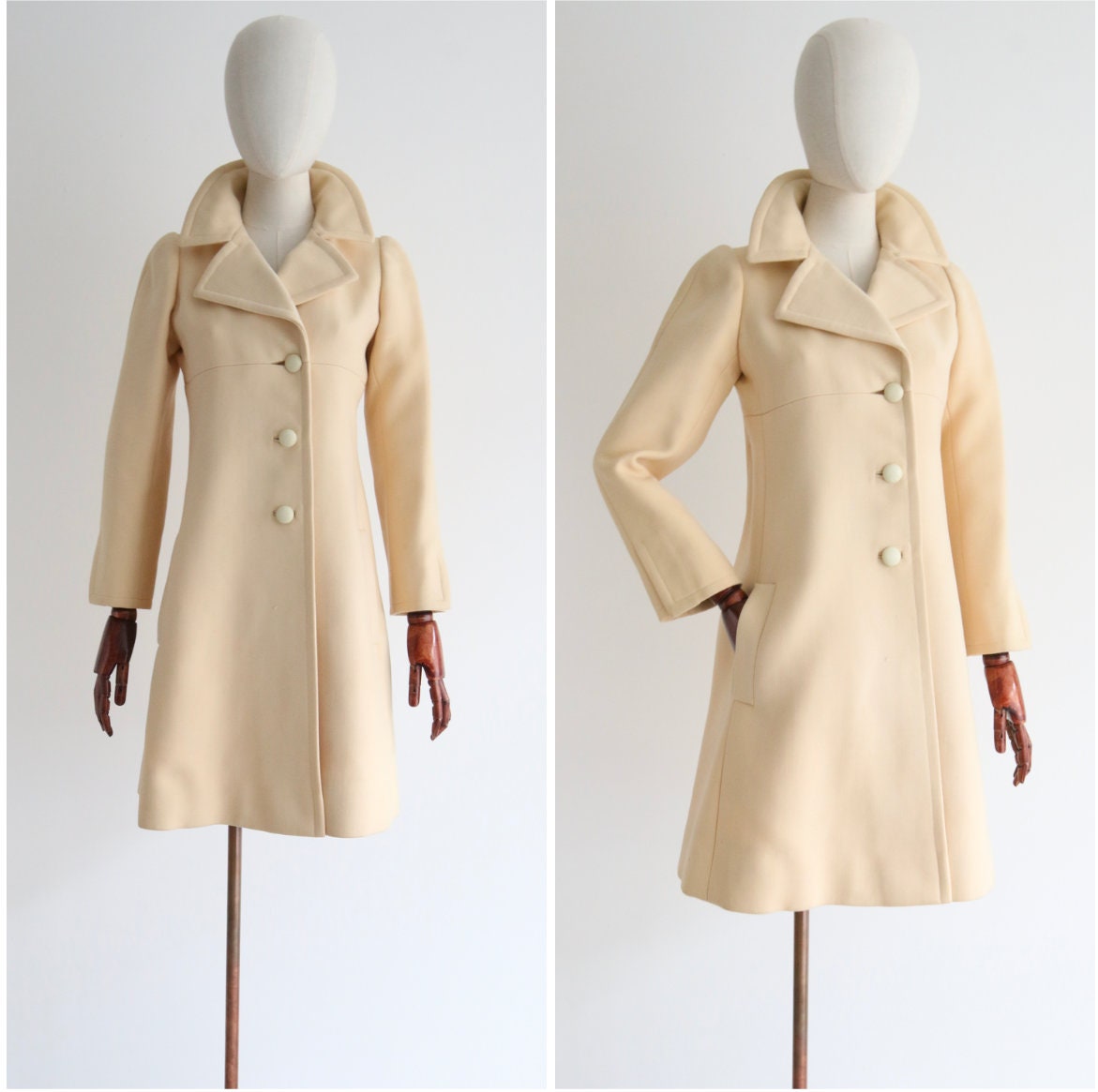 Ysl Peacoat - Etsy