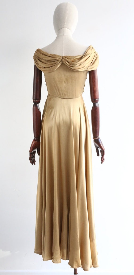 Vintage 1930'S Gold Satin Evening Dress UK 8 US 4 1930's 1930's Fashion  1930's Dress Thirties Dress Gold Dress - Etsy