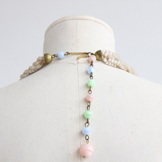 Vintage 1940's glass multi-strand necklace origin… - image 4
