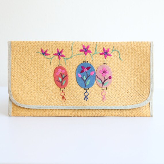 Vintage 1930's clutch bag original 1930's woven ap