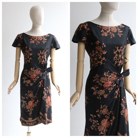 Vintage 1950's silk dress vintage 1950's silk germ