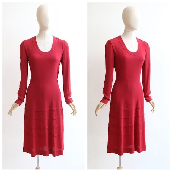 Vintage 1930's dress vintage 1930's crepe silk dre