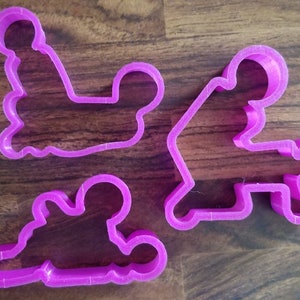 Adult Cookie Cutter Set|Kamasutra|Set of 3 Bachelorette/Bachelor Party Fondant Stencils|Mature|Naughty Cookie Cutters|3D Printed