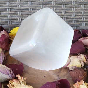 Large Selenite Picture Cube Selenite Cube Crystals Witchy