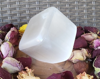 Large Selenite Picture Cube Selenite Cube Crystals Witchy