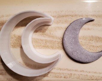 Crescent Moon|Half Moon Polymer Clay Cookie Fondant Cutter|DIY Jewelry Earrings Necklace Pendant|Baked Goods|Cookies|Cakes|3D Printed