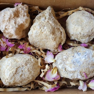 Break Your Own Geodes Gift Box Set of five SMALL 1.5&quot; Unopened Geodes Crystal Quartz Geodes Homeschool Geology ASMR Crystals Rocks Lapidary
