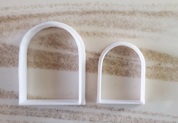 Set of two Mod Arched Clay Cutters|Polymer Clay Cutters|Handmade|DIY|Jewelry|Polymer Jewelry|3D Printed