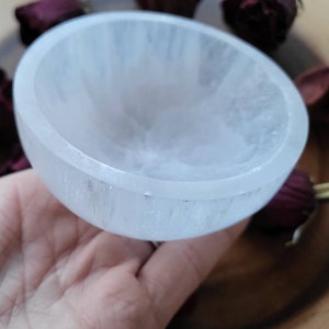 3&quot; Selenit Ladeschale Intentionsschale Kristall Ladeschale Kristalle Witchy